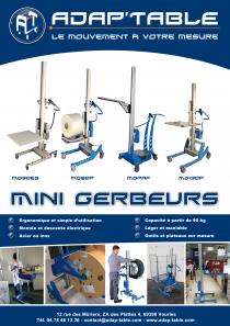 Mini gerbeur support de caisses